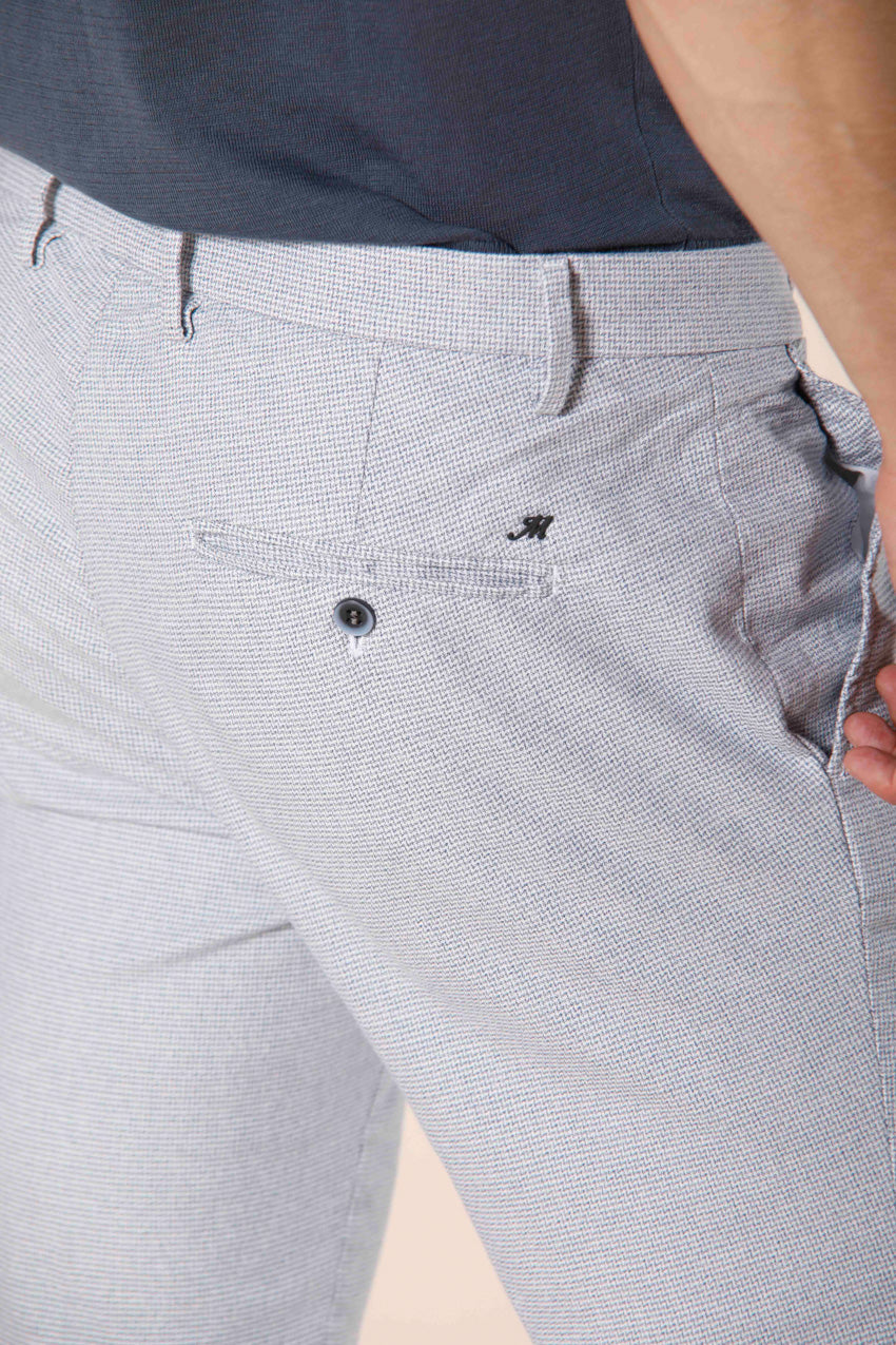 Immagine 3 di pantalone chino uomo in cotone bianco con microstampa modello Milano Style di Mason's