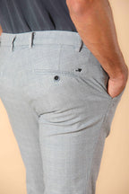 Milano pantalon chino homme en coton mouliné motif Prince de Galles Extra Slim fit