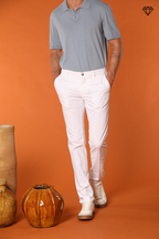 Milano pantalon chino homme en coton pima coupe Extra Slim fit ①
