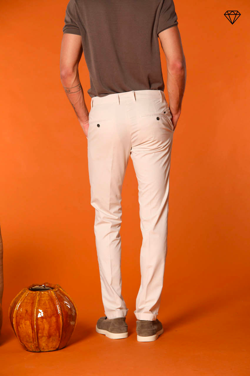 Milano Pantalon chino homme en Coton Pima Extra slim fit ①