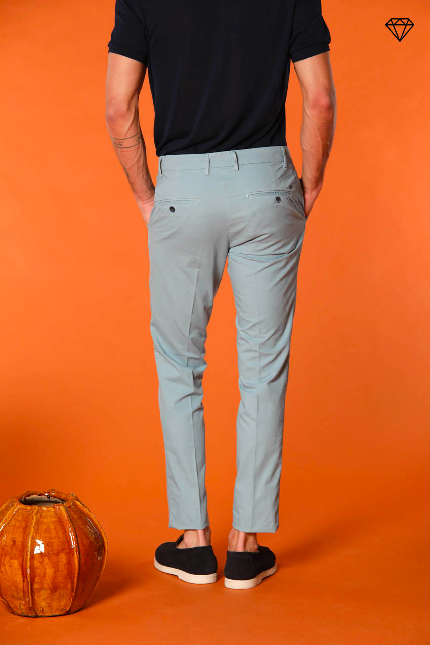 Milano Pantalon chino homme en Coton Pima Extra slim fit ①