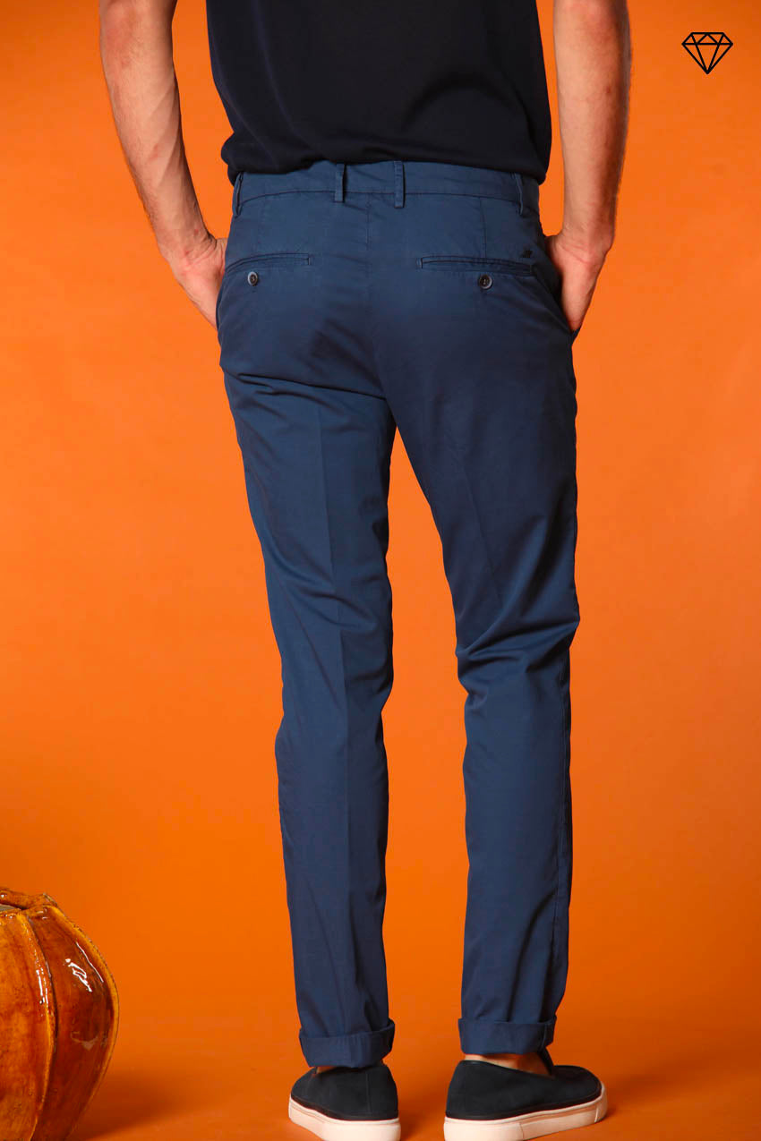 Milano men's chino pants in pima cotton extra slim fit ①