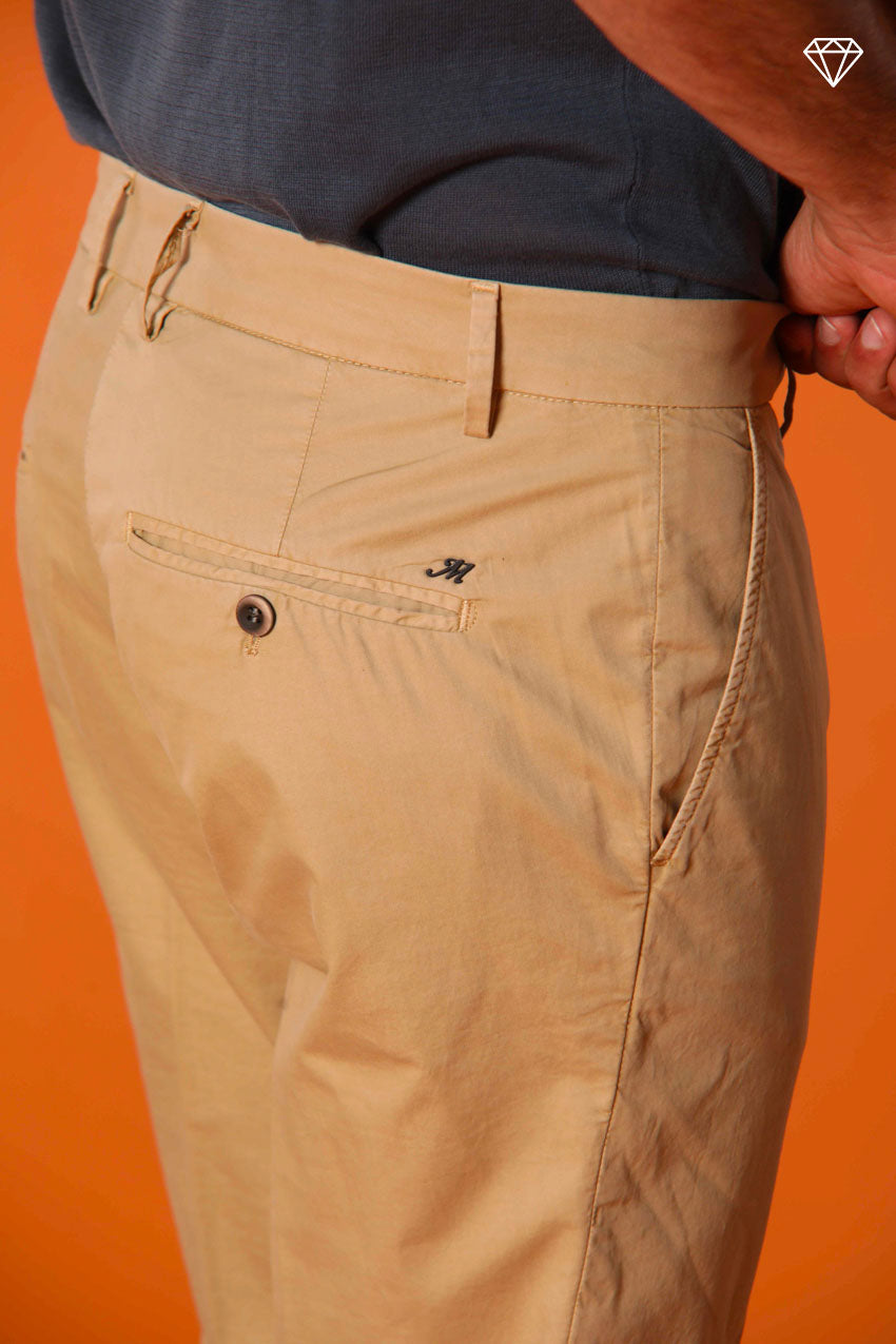 Milano Pantalon chino homme en Coton Pima coupe Extra slim ①