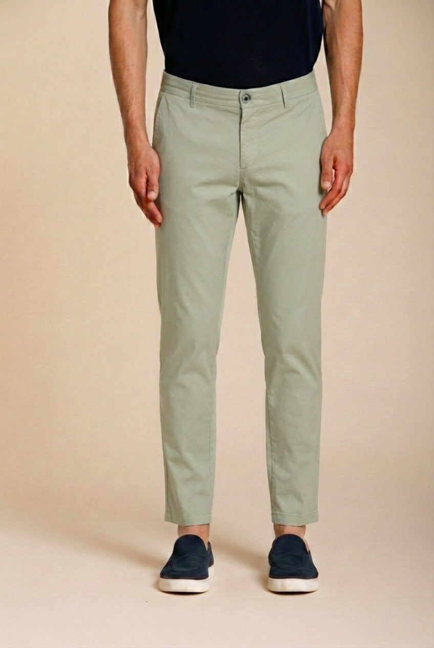 Milano Herren Chino Hose aus Gabardine Stretch extra slim fit ①