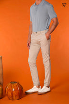 Milano Pantalon chino homme en Coton Pima Extra slim fit ①