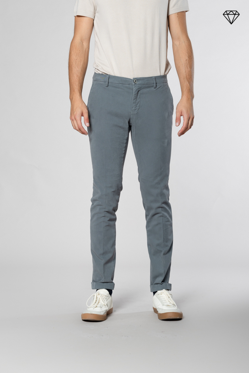 Milano men's chino pants in stretch gabardine extra slim fit ①