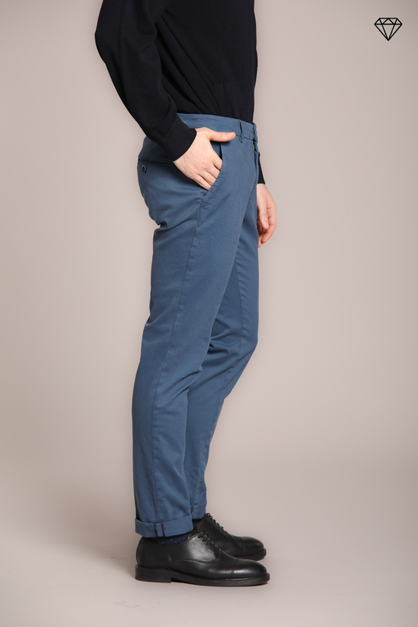 Milano men's chino pants in stretch gabardine extra slim fit ①