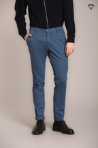 Milano men's chino pants in stretch gabardine extra slim fit ①
