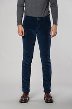 Milano Herren Chinohose aus 500-Rippen-Samt extra slim fit