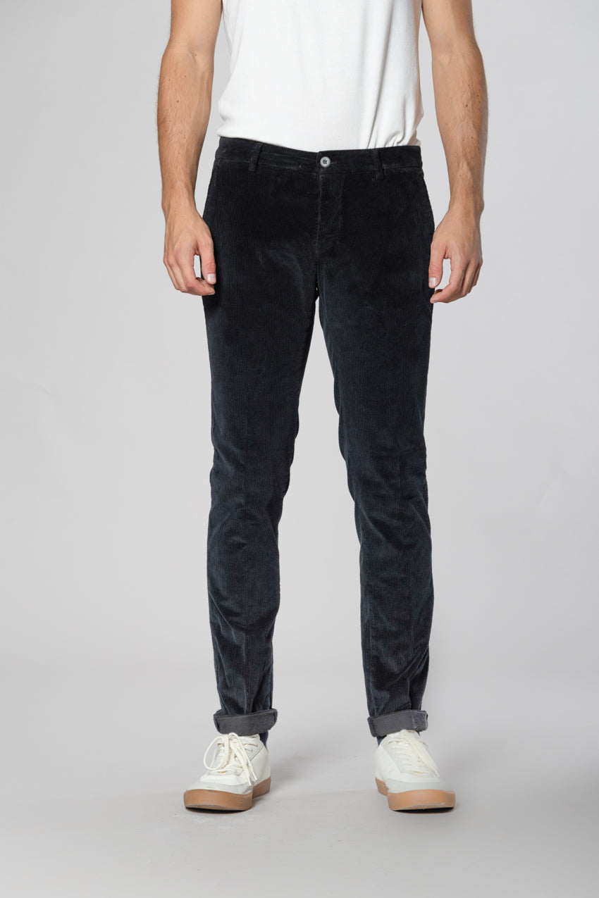Milano pantalon chino homme en velours 500 raies extra slim fit