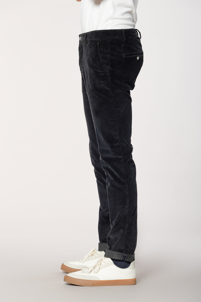 Milano pantalone chino uomo in velluto 500 righe extra slim fit