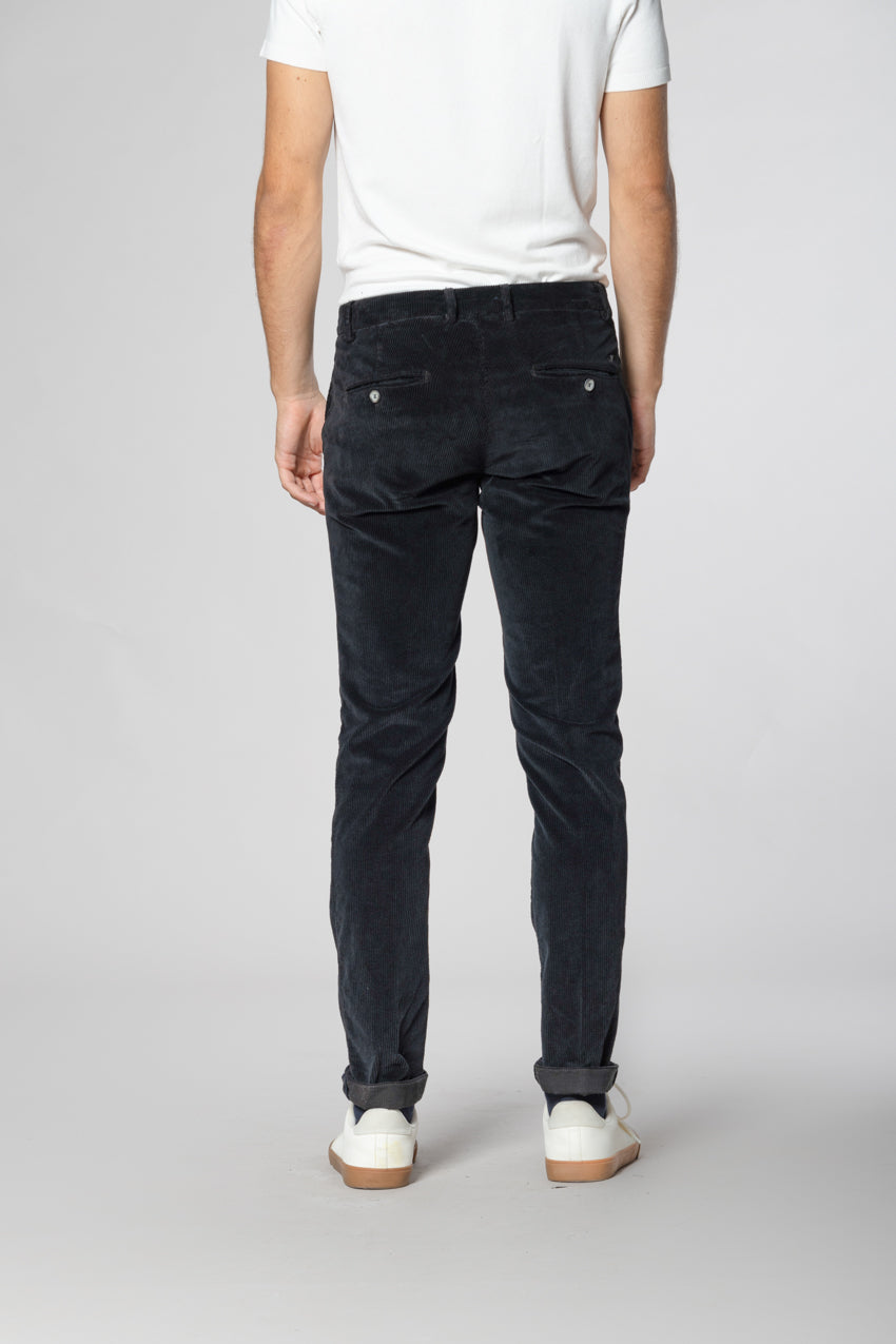 Milano pantalon chino homme en velours 500 raies extra slim fit