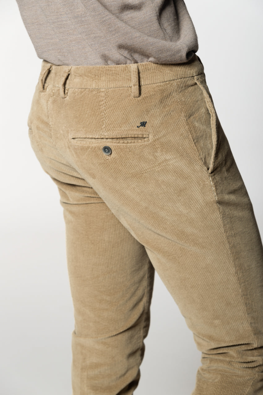 Milano Herren Chinohose aus 500-Rippen-Samt extra slim fit