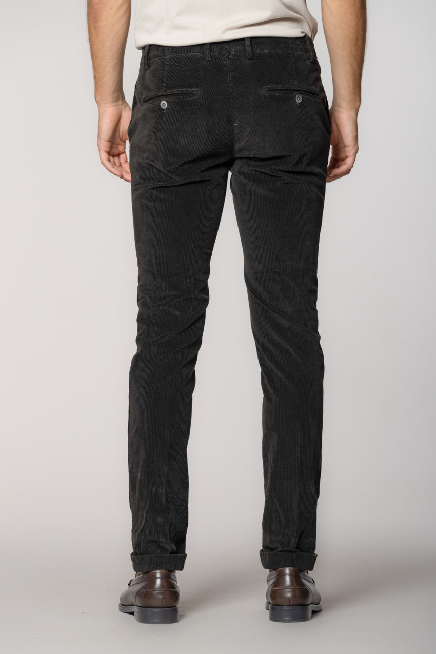 Milano pantalone chino uomo in velluto 500 righe extra slim fit