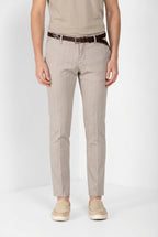 Milano Hose Chino Herren aus Fischgrat extra slim fit