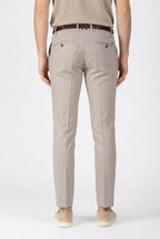 Milano Hose Chino Herren aus Fischgrat extra slim fit