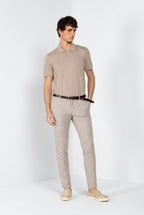 Milano Hose Chino Herren aus Fischgrat extra slim fit
