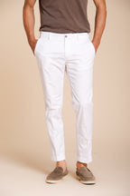 Milano men's chino pants in stretch gabardine extra slim fit ①