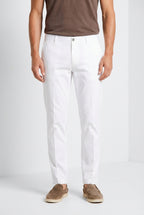 Milano pantalon chino homme en gabardine stretch extra slim fit ①