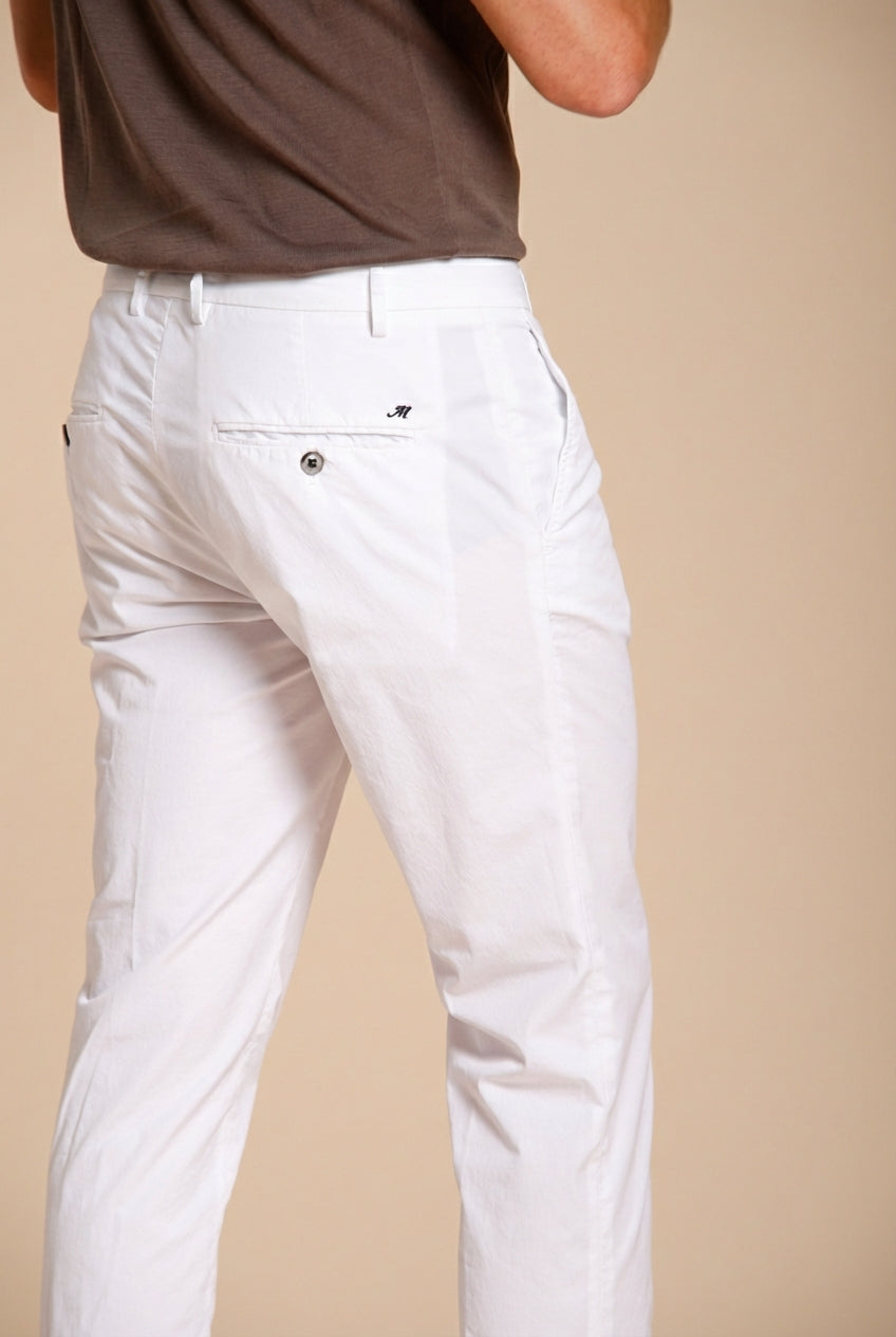 Milano pantalon chino homme en gabardine stretch extra slim fit ①