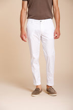 Milano men's chino pants in stretch gabardine extra slim fit ①