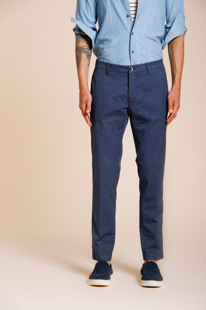 Milano men's chino pants in stretch gabardine extra slim fit ①