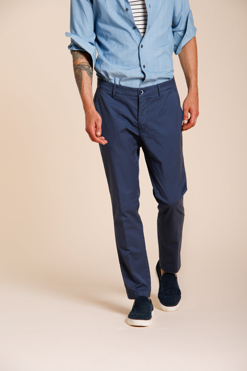 Milano men's chino pants in stretch gabardine extra slim fit ①