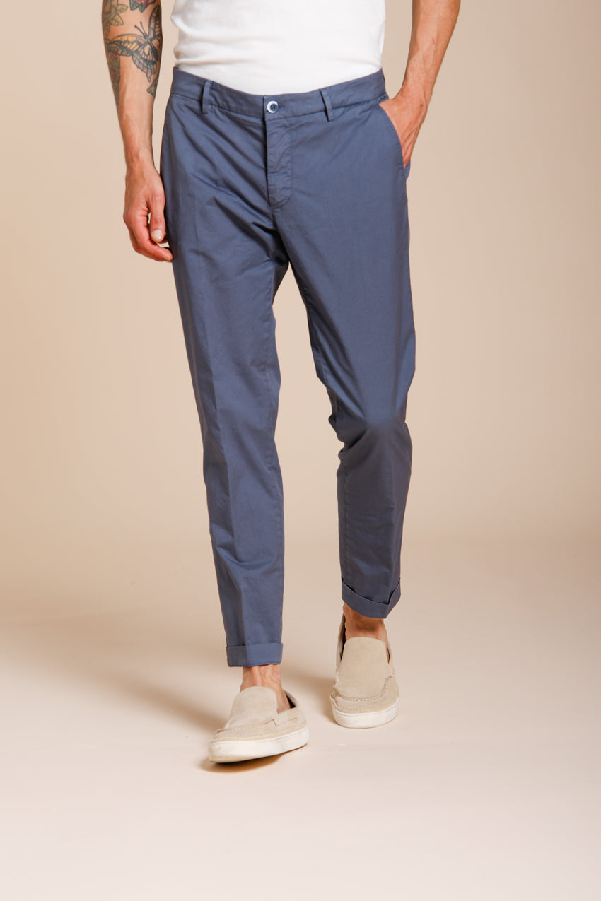 Milano men's chino pants in stretch gabardine extra slim fit ①