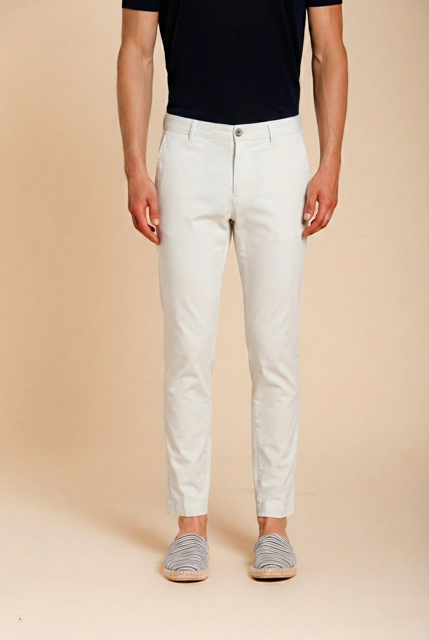 Milano men's chino pants stretch gabardine extra slim fit ①