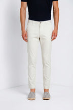 Milano pantalon chino homme en gabardine stretch extra slim fit ①