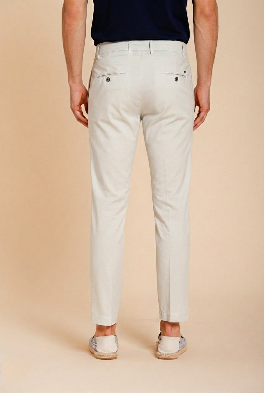 Milano men's chino pants stretch gabardine extra slim fit ①