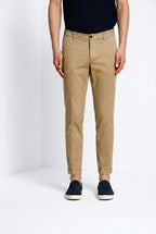 Milano pantalon chino homme en gabardine stretch extra slim fit ①