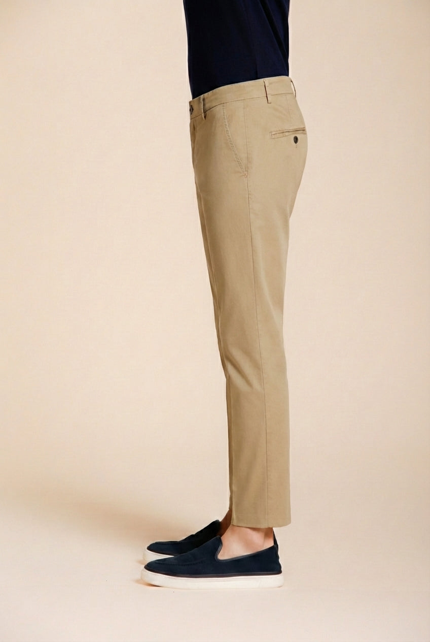 Milano men's chino pants in stretch gabardine extra slim fit ①