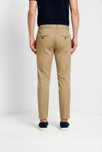 Milano pantalon chino homme en gabardine stretch extra slim fit ①