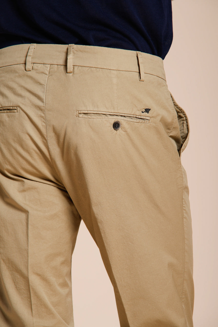 Milano pantalon chino homme en gabardine stretch extra slim fit ①