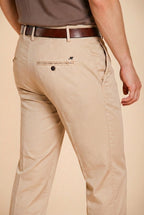 Milano pantalon chino homme en gabardine stretch extra slim fit ①