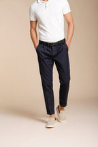 Milano pantalon chino homme en gabardine stretch extra slim fit ①