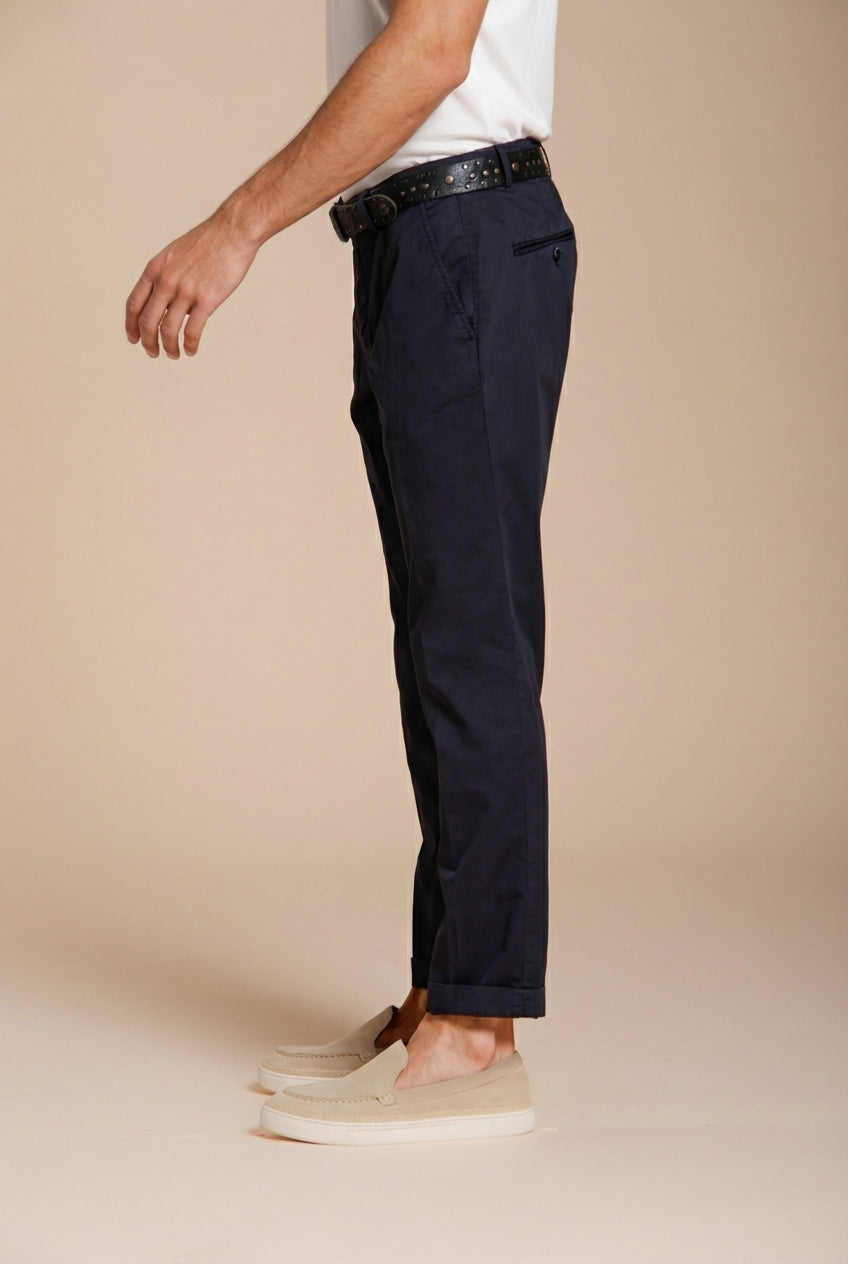 Milano pantalon chino homme en gabardine stretch extra slim fit ①