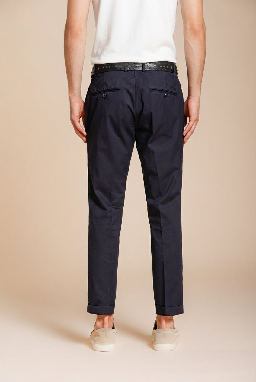 Milano pantalon chino homme en gabardine stretch extra slim fit ①