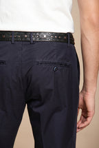 Milano pantalon chino homme en gabardine stretch extra slim fit ①