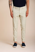 Milano men's chino pants in stretch gabardine extra slim fit ①