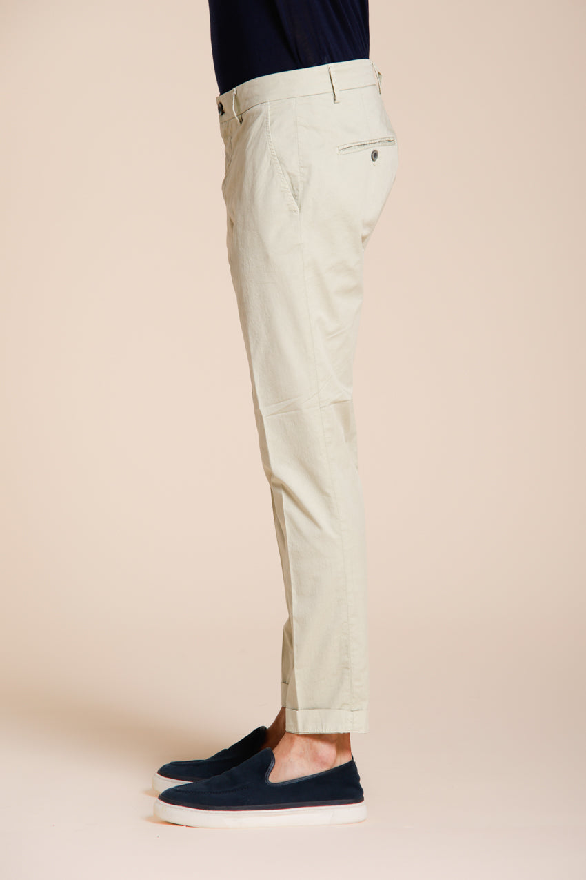 Milano men's chino pants in stretch gabardine extra slim fit ①