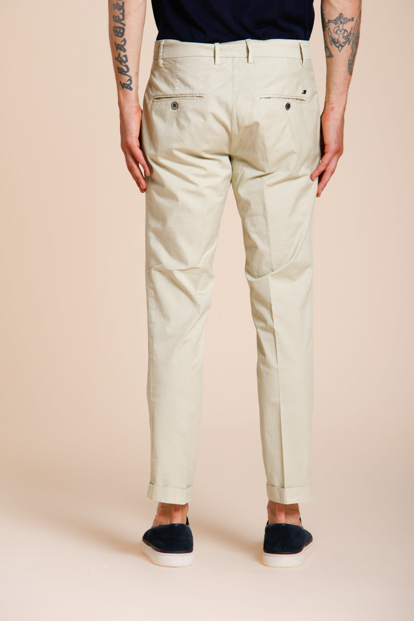 Milano men's chino pants in stretch gabardine extra slim fit ①