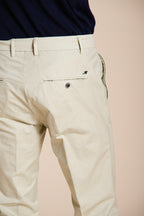 Milano men's chino pants in stretch gabardine extra slim fit ①