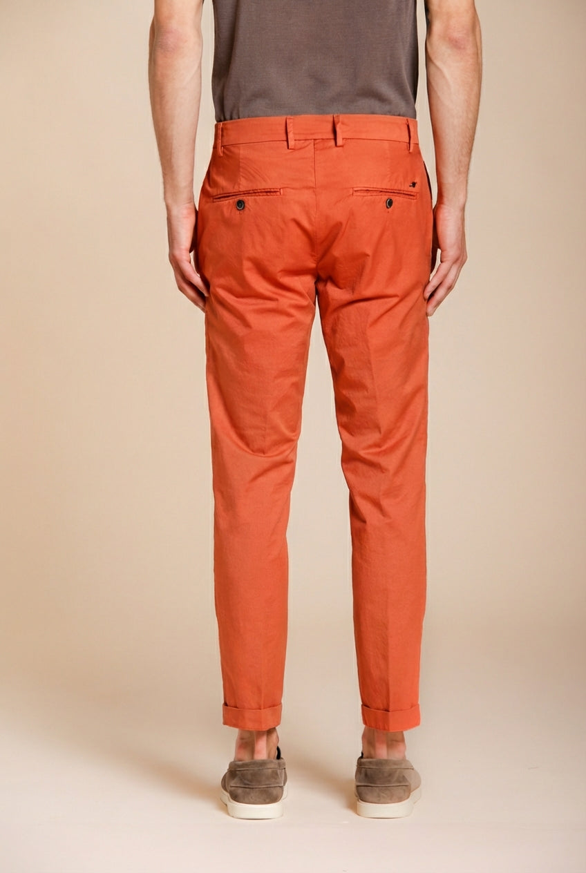 Milano men's chino pants in stretch gabardine extra slim fit ①