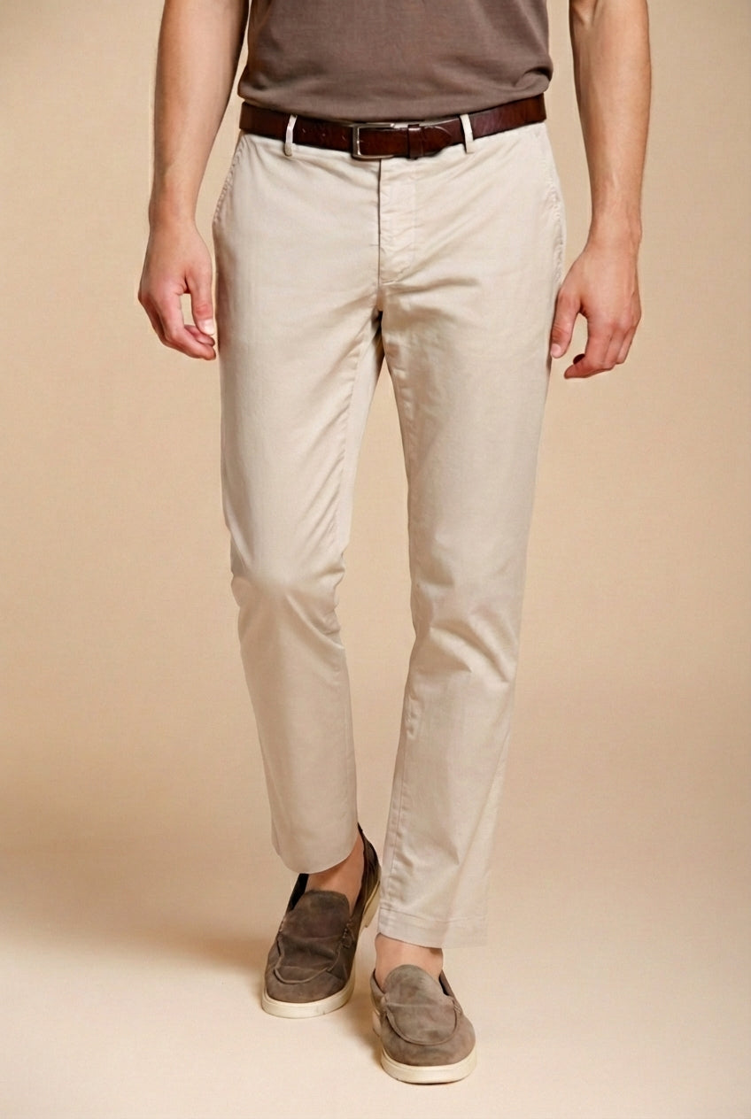 Milano Herren Chino Hose aus Stretch-Gabardine extra slim fit ①