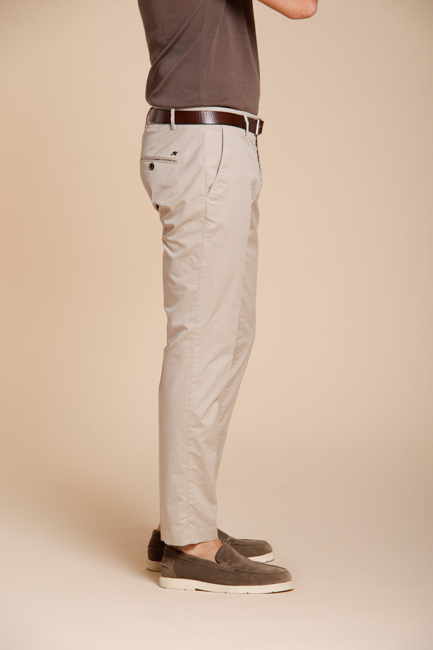 Milano pantalon chino homme en gabardine stretch extra slim fit ①