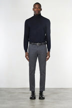 Milano pantalon chino homme en gabardine stretch extra slim fit ①
