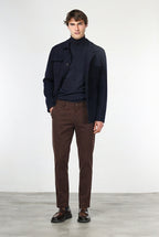 Milano Chinohose Herren in Stretch-Gabardine, Extra Slim Fit ①