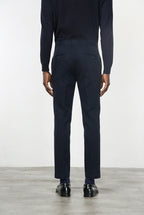 Milano pantalone chino uomo in gabardina stretch extra slim fit ①